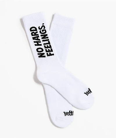 Married To The Mob No Hard Feelings White Crew Socks