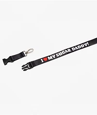 Married To The Mob Sugar Daddy Black Lanyard