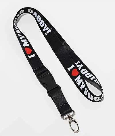 Married To The Mob Sugar Daddy Black Lanyard