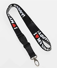 Married To The Mob Sugar Daddy Black Lanyard