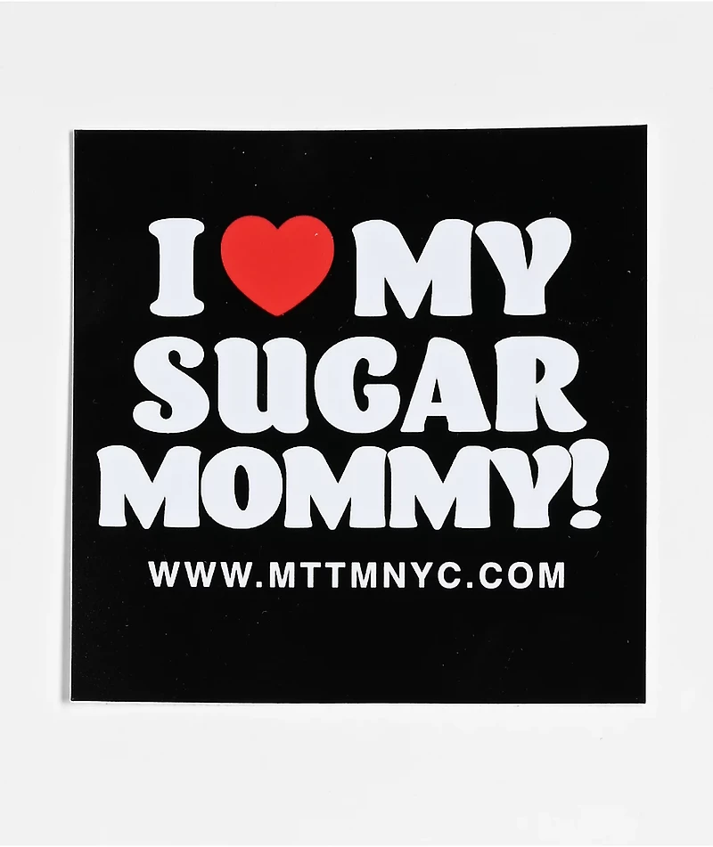 Married To The Mob Sugar Mommy Black Sticker