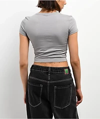 Mattel Monster High Wings Grey Crop T-Shirt