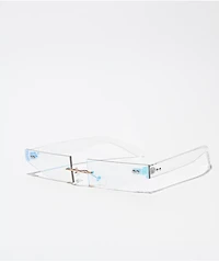 Maya Revo Clear Frameless Sunglasses