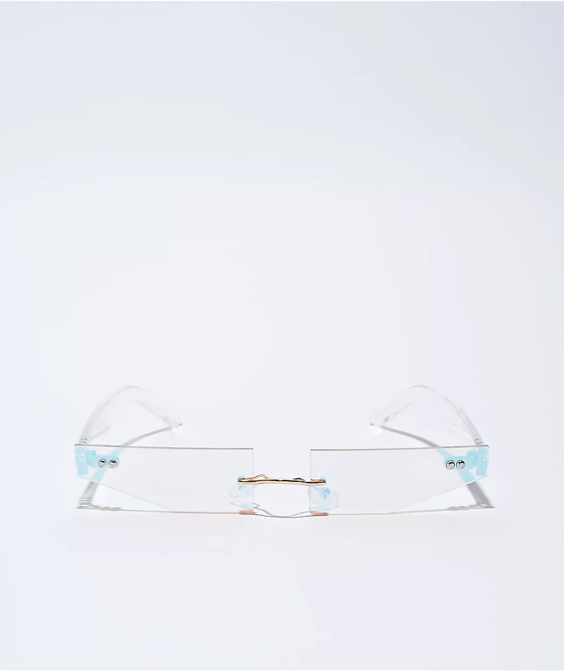 Maya Revo Clear Frameless Sunglasses