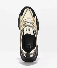 Mazino Arctic Taupe & Black Shoes