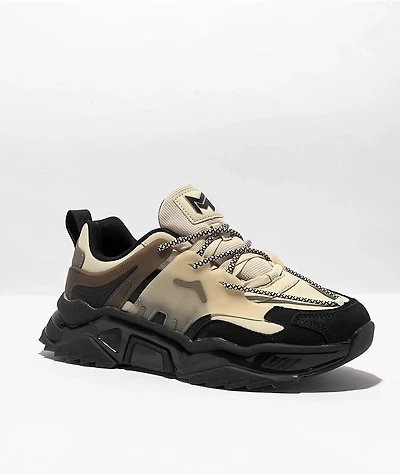 Mazino Arctic Taupe & Black Shoes