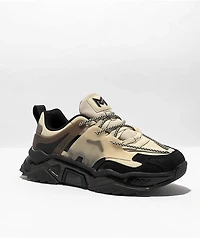 Mazino Arctic Taupe & Black Shoes