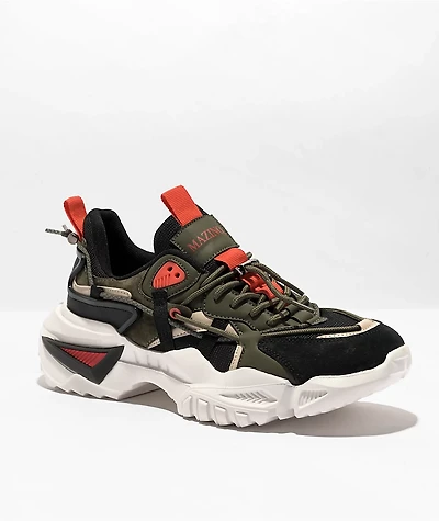 Mazino Oasis Olive & Orange Shoes