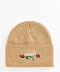 Melodie Double Rose Sand Beanie