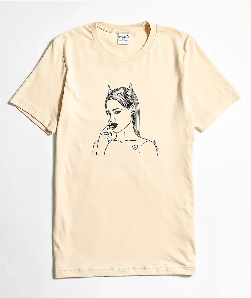 Melodie Evil Natural T-Shirt