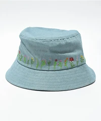 Melodie Garden Light Blue Bucket Hat