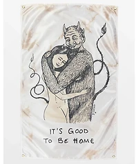 Melodie Good To Be Home Tan Tie Dye Banner
