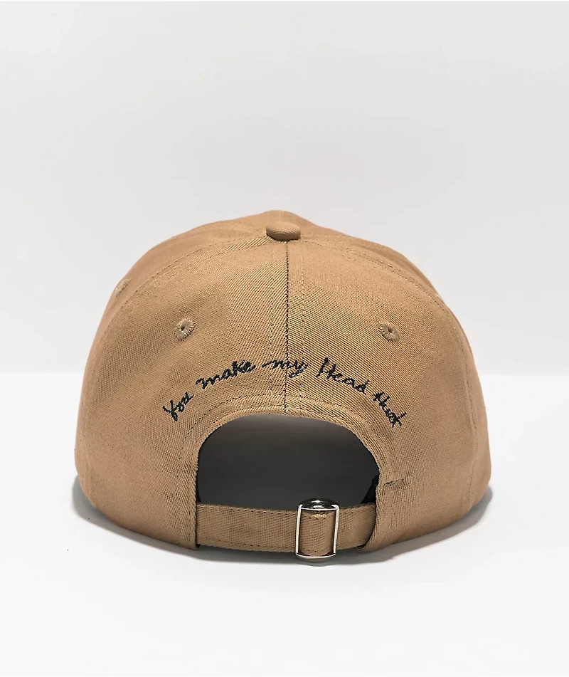 Melodie Headache Tan Strapback Hat