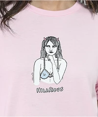 Melodie Hilarious Pink T-Shirt