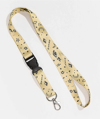 Melodie I Need Space Tan Lanyard