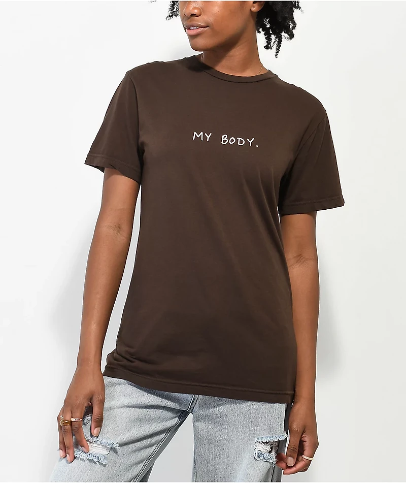 Melodie My Body Dark Brown T-Shirt