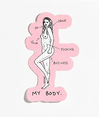 Melodie My Body Pink Sticker