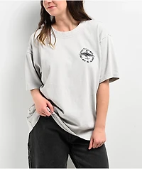 Melodie Pretty Wings Oversized Grey T-Shirt