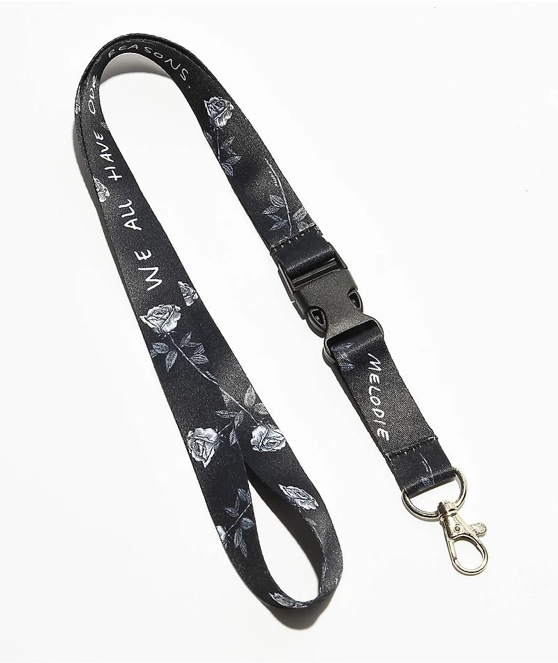 Melodie Reasons Black Lanyard