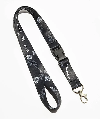 Melodie Reasons Black Lanyard