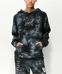 Melodie Reasons Rose Black Tie Dye Hoodie
