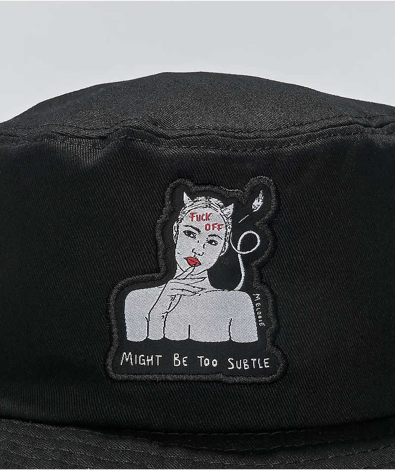 Melodie Too Subtle Black Boonie Hat