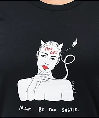 Melodie Too Subtle Black T-Shirt