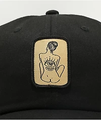 Melodie Watch Your Back Black Strapback Hat