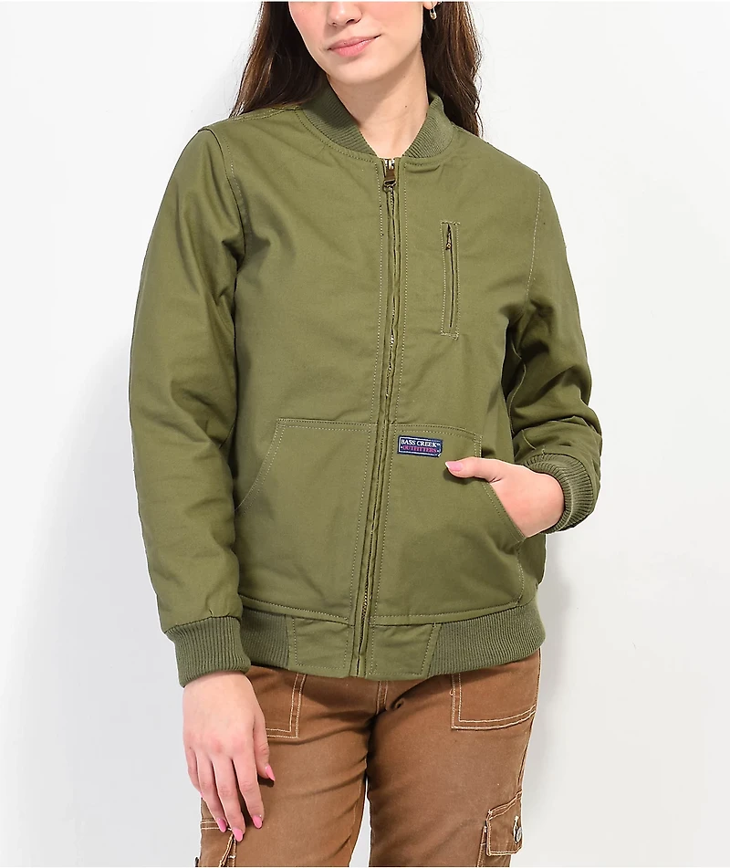 Members Only Duck Green Bomber Jacket