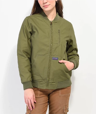 Members Only Duck Green Bomber Jacket