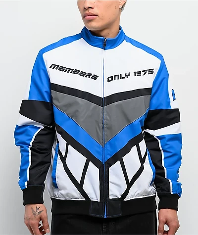 Members Only Speed Blue Racing Jacket