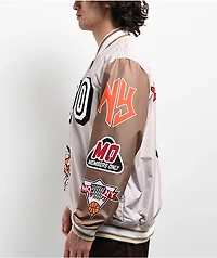Members Only Tiger Tan Bomber Jacket