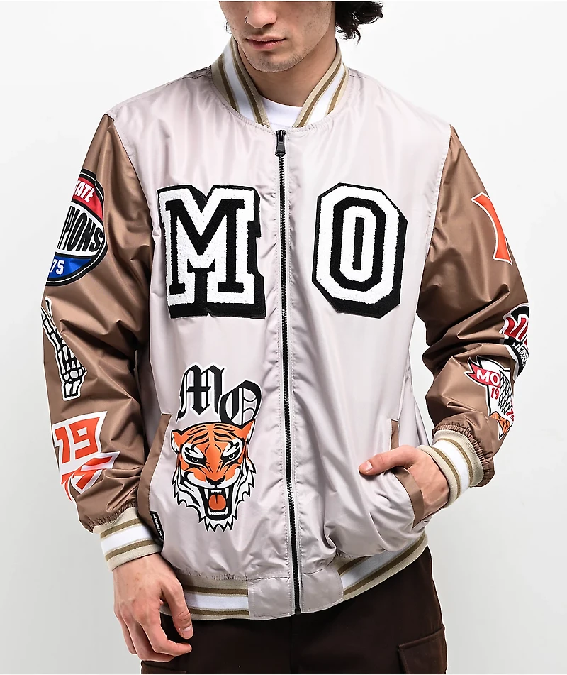 Members Only Tiger Tan Bomber Jacket