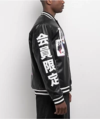 Members Only x Batman Joker Vegan Leather Varsity Jacket