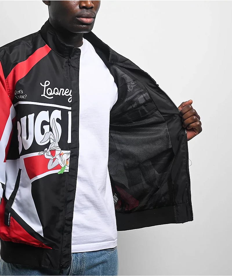 Members Only x Looney Tunes Black & Red Racing Jacket