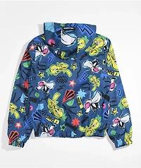Members Only x Looney Tunes Kids Tweety & Sylvester Blue Windbreaker Jacket