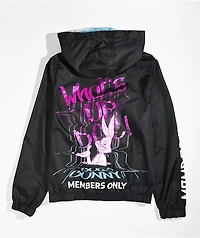 Members Only x Looney Tunes Kids What's Up Doc Black Windbreaker Jacket