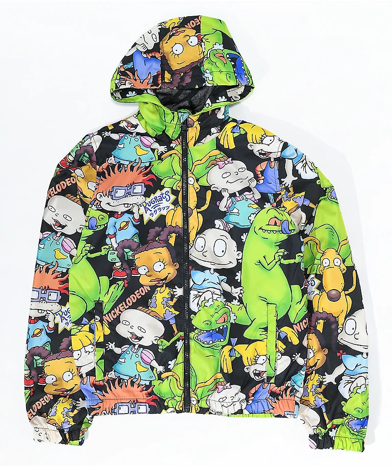 Members Only x Nickelodeon Kids' Rugrats Black Windbreaker Jacket