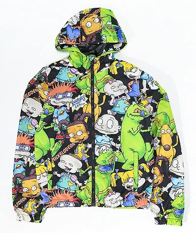 Members Only x Nickelodeon Kids' Rugrats Black Windbreaker Jacket
