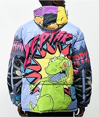 Members Only x Nickelodeon Reptar Purple Puffer Jacket