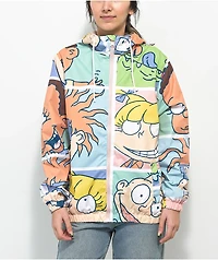 Members Only x Nickelodeon Rugrats FZ Blue & Green Windbreaker Jacket