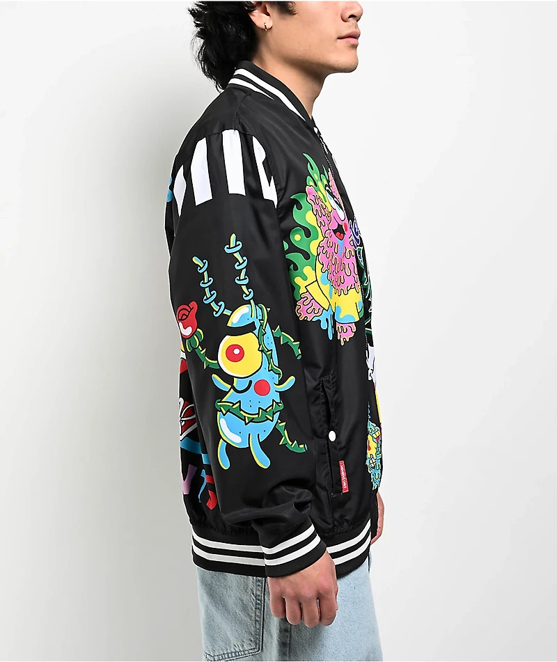 Members Only x Nickelodeon SpongeBob SquarePants Black Varsity Jacket
