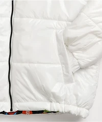 Members Only x Nickelodeon White Puffer Jacket