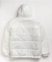 Members Only x Nickelodeon White Puffer Jacket