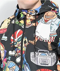 Members Only x Nicklodeon Rocket Power Black Windbreaker Jacket