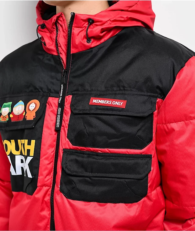 Members Only x South Park Red Puffer Jacket MainPlace Mall