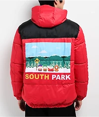 Members Only x South Park Red Puffer Jacket
