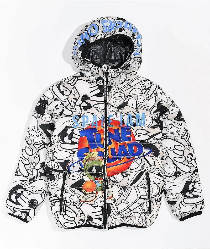 Members Only x Space Jam: A New Legacy Kids' Tune Squad Hooded Puffer Jacket