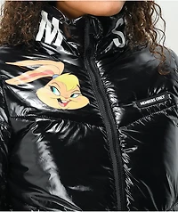 Members Only x Space Jam A New Legacy Hi Shine Black Puffer Jacket