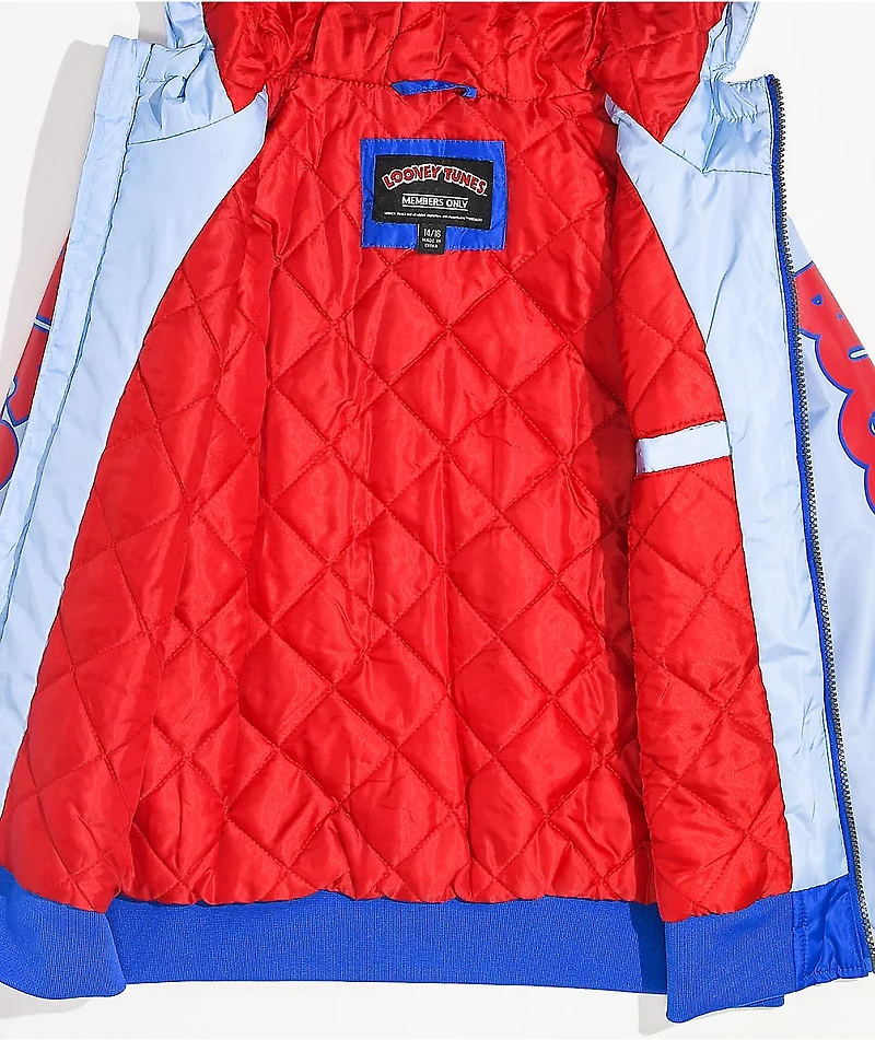 Members Only x Space Jam Kids' Bugs Bunny Blue Jacket